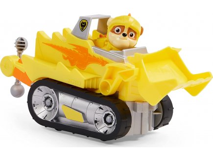 Pat patrouille knights rescue : ruben et son bulldozer - figurine chien - vehicule de luxe - paw patrol - Spin master - 20135920