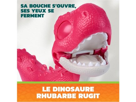 Pat Patrouille le Film Mission Dino : Marcus et Rhubarbe T-Rex Rugissant - Figurine chien + Dinosaure