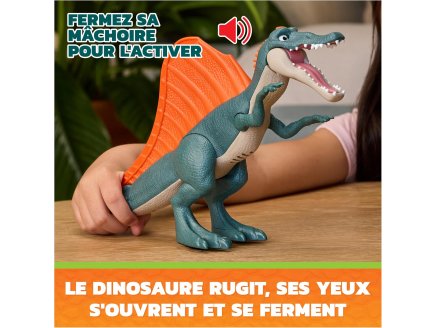 Pat Patrouille le Film Mission Dino : Rex et grand Stégosaure Rugissant - Figurine chien + Dinosaure