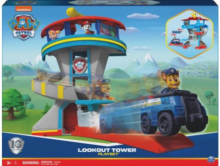 PAT PATROUILLE LE QUARTIER GENERAL + 1 VEHICULE - FIGURINE - PAW PATROL TOUR DE CONTROLE - SPIN MASTER - 20139493