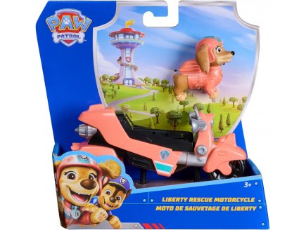 Pat patrouille Liberty et sa moto de sauvetage - Figurine chien - Spin Master - 20155093