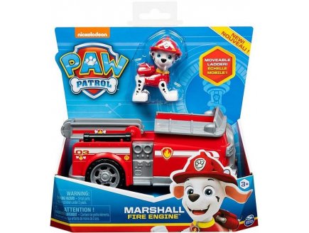 PAT PATROUILLE MARCUS AVEC CAMION DE POMPIER GRANDE ECHELLE - FIGURINE CHIEN - PAW PATROL - SPIN MASTER - 20114322