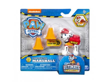 PAT PATROUILLE MARCUS ULTIMATE RESCUE CONSTRUCTION - FIGURINE CHIEN - PAW PATROL - SPIN MASTER - 20106593