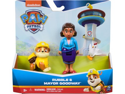 PAT PATROUILLE MME GOODWAY + POULE GALINETTA + RUBEN - 3 FIGURINES - CHIEN - PAW PATROL - SPIN MASTER - 20148185