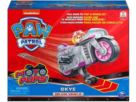 PAT PATROUILLE MOTO PUPS : STELLA AVEC SA MOTO A RETROFRICTION - FIGURINE CHIEN - VEHICULE DE LUXE - PAW PATROL - SPIN MASTER - 20129826