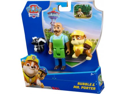 Pat Patrouille Mr Porter avec mouffette et chien Ruben - 3 figurines - Chien - Paw Patrol - Spin Master - 20152005