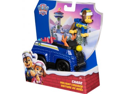 Pat Patrouille Nol Chase avec son camion de police - Figurine chien policier - Spin Master - 20114321