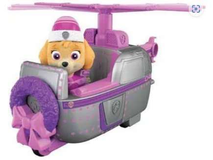 Pat Patrouille Nol Chienne Stella avec son Hlicoptre - Figurine chien - Spin master - 20153733