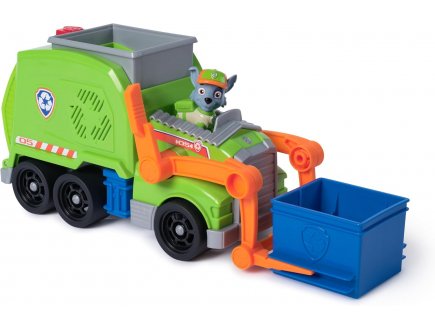 Pat patrouille Rocky avec Grand Camion de Recyclage transformable - Figurine chien - Spin Master