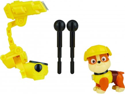 Pat patrouille ruben avec son et sac a dos transportable - figurine chien - paw patrol the movie - Spin master - 20130483
