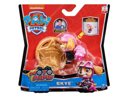 PAT PATROUILLE STELLA AVEC SAC A DOS ET BADGE - FIGURINE CHIEN - PAW PATROL MOTO PUPS - SPIN MASTER - 20128242