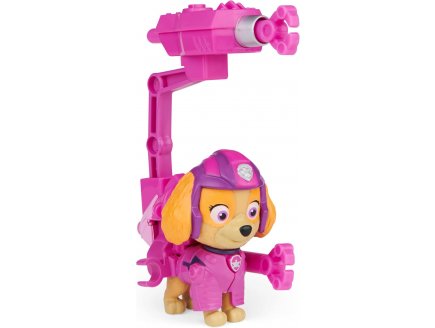 Pat patrouille stella avec son et sac a dos transportable - figurine chienne - paw patrol the movie - Spin master - 20130318