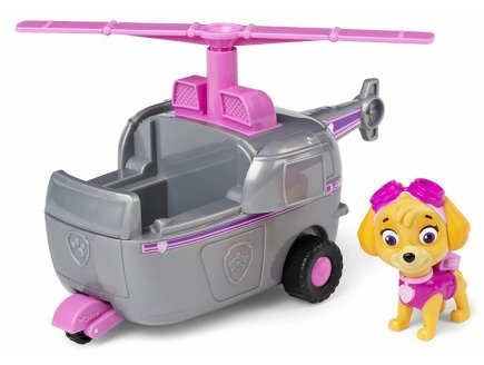 Pat patrouille stella avec son helicoptere - figurine chien - Spin master - 20114324