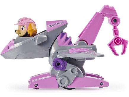 Pat patrouille stella et son avion + dinosaure mystere - figurine chien - paw patrol dino rescue