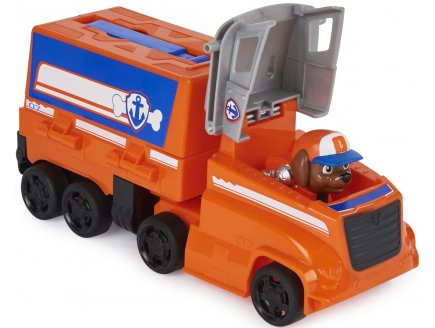 Pat patrouille truck rescue : zuma et son camion animaux - figurine chien et baleine - vehicule de luxe - paw patrol - Spin master - 20139135