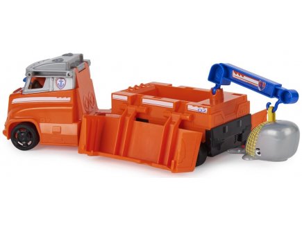 Pat patrouille truck rescue : zuma et son camion animaux - figurine chien et baleine - vehicule de luxe - paw patrol - Spin master - 20139135