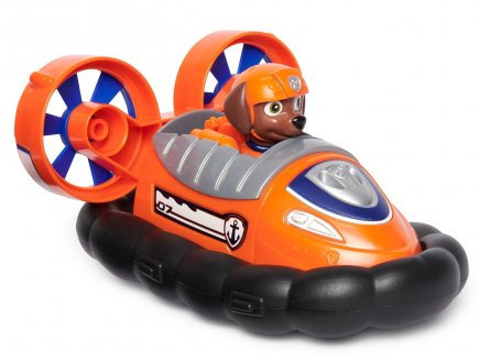 Pat patrouille zuma avec son hovercraft - figurine chien - paw patrol - Spin master