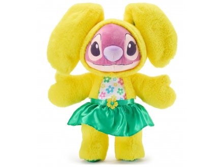 Peluche Angèle en jupe verte avec fleur jaune 35 cm - Doudou licence Disney collection Angèle et Stitch