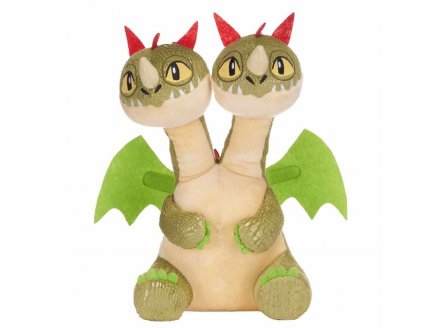 Peluche Barf et Belch Dragon vert 23 cm - Peluche licence Dragons