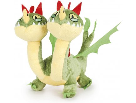 Peluche Barf et Belch Dragon vert 35 cm - Peluche licence Dragons
