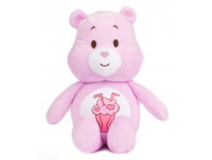 Peluche Bisounours rose - Toucalin 32 cm - Doudou licence