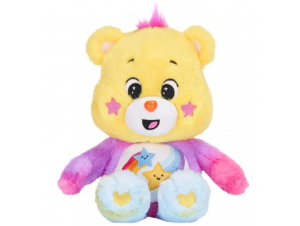 Peluche Bisounours violet avec �toiles et arc en ciel - Tougentille 30 cm - Doudou licence