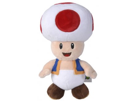 PELUCHE CHAMPIGNON TOAD 18 CM - PLOMBIER - NINTENDO - PELUCHE LICENCE SUPER MARIO