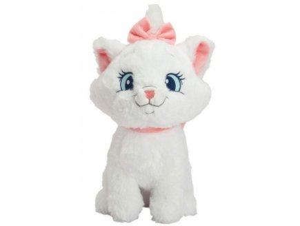 Peluche chat blanc Marie 33 cm Les Aristochats - Doudou Disney enfant