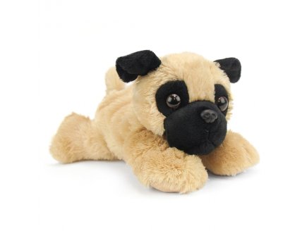 PELUCHE CHIEN CARLIN 19 CM - WILD REPUBLIC - 18083