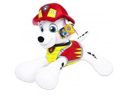 PELUCHE CHIEN DALMATIEN MARCUS COUCHE 55 CM - PAT' PATROUILLE DINO RESCUE - PELUCHE LICENCE PAW PATROL