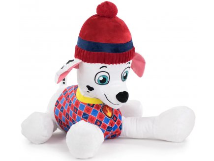 PELUCHE CHIEN MARCUS COUCHE 50 CM - PAT' PATROUILLE - PELUCHE LICENCE PAW PATROL
