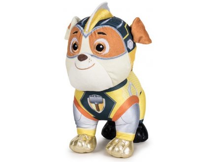 PELUCHE CHIEN RUBEN 25 CM - PAT' PATROUILLE MIGHTY PUPS SUPER PAWS - PELUCHE LICENCE