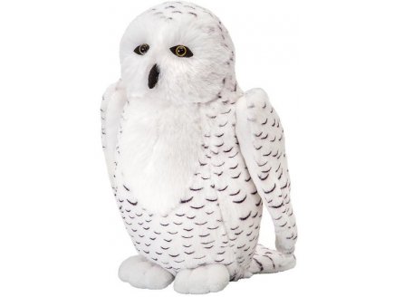 PELUCHE CHOUETTE BLANCHE 18 CM - CUDDLEKINS - WILD PLANET - K8682