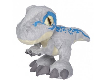 PELUCHE DINOSAURE T-REX GRIS 26 CM - JURASSIC WORLD - DINO TYRANNOSAURE - PELUCHE LICENCE