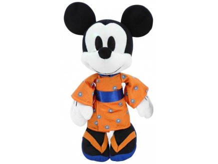 PELUCHE DISNEY : MICKEY KIMONO ORANGE 30 CM - PELUCHE LICENCE COLLECTOR