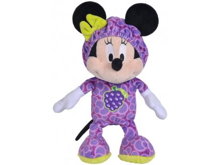 PELUCHE DISNEY MINNIE GRENOUILLERE RAISIN VIOLET 33 CM - NICOTOY - PELUCHE LICENCE