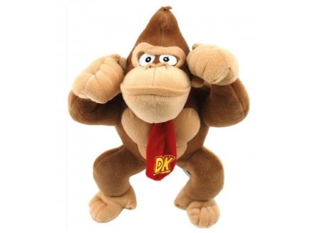 Peluche Donkey Kong 30 cm - Singe - Doudou licence Super Mario Nintendo