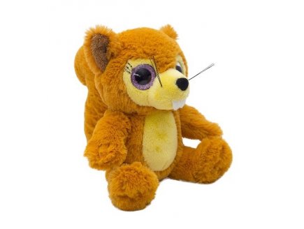 PELUCHE ECUREUIL AVEC GROS YEUX 15 CM - WILD PLANET - K7870