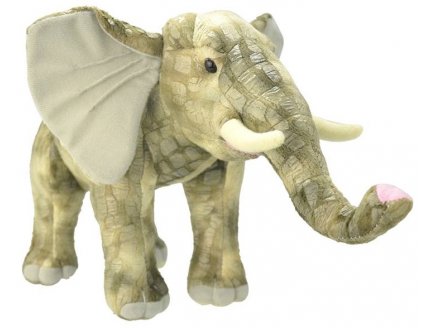 PELUCHE ELEPHANT 40 CM - ANIMAUX DE LA SAVANE - WILD PLANET - K7515