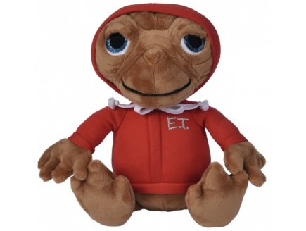 Peluche extraterrestre e.t 27 cm - avec veste rouge - peluche licence - Nicotoy