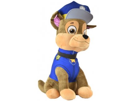 PELUCHE GANTE CHIEN POLICIER CHASE 60 CM - PAT' PATROUILLE - GRANDE PELUCHE LICENCE - 7186B