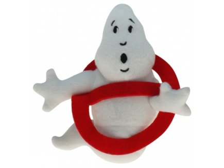 PELUCHE GEANTE : LOGO GHOSTBUSTERS 60 CM - FANTOME - SOS FANTOMES - PELUCHE LICENCE - 6156A