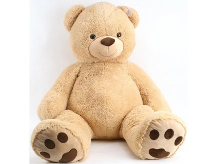 PELUCHE GEANTE OURS BEIGE 1M40 - SAM - DOUDOU 