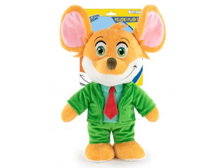 Peluche Geronimo Stilton 32 cm - Doudou licence - La souris journaliste des livres pour enfants