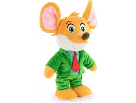 Peluche Geronimo Stilton 32 cm - Doudou licence - La souris journaliste des livres pour enfants