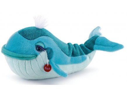 Peluche grande baleine jasmine 52 cm - classic aquatique - trudi - 26803