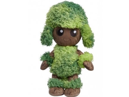 Peluche jeune Groot Marron dans la haie 33 cm - DC - doudou licence