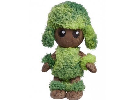 PELUCHE JEUNE GROOT MARRON DANS LA HAIE  33 CM - MARVEL - DC - DOUDOU LICENCE