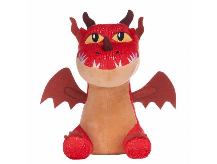 Peluche Krochefer dragon rouge 23 cm - Peluche licence Dragons