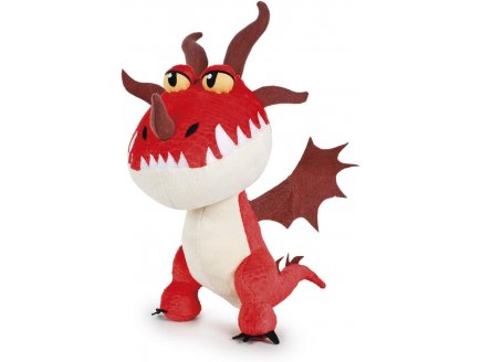 PELUCHE KROCHEFER DRAGON ROUGE 33 CM - PELUCHE LICENCE DRAGONS